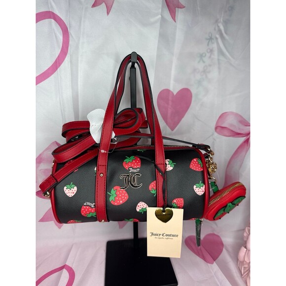 Juicy Couture Handbags - Viral Juicy Couture Sweet N Juicy Strawberry Mini Barrel Bag w/ bonus chain